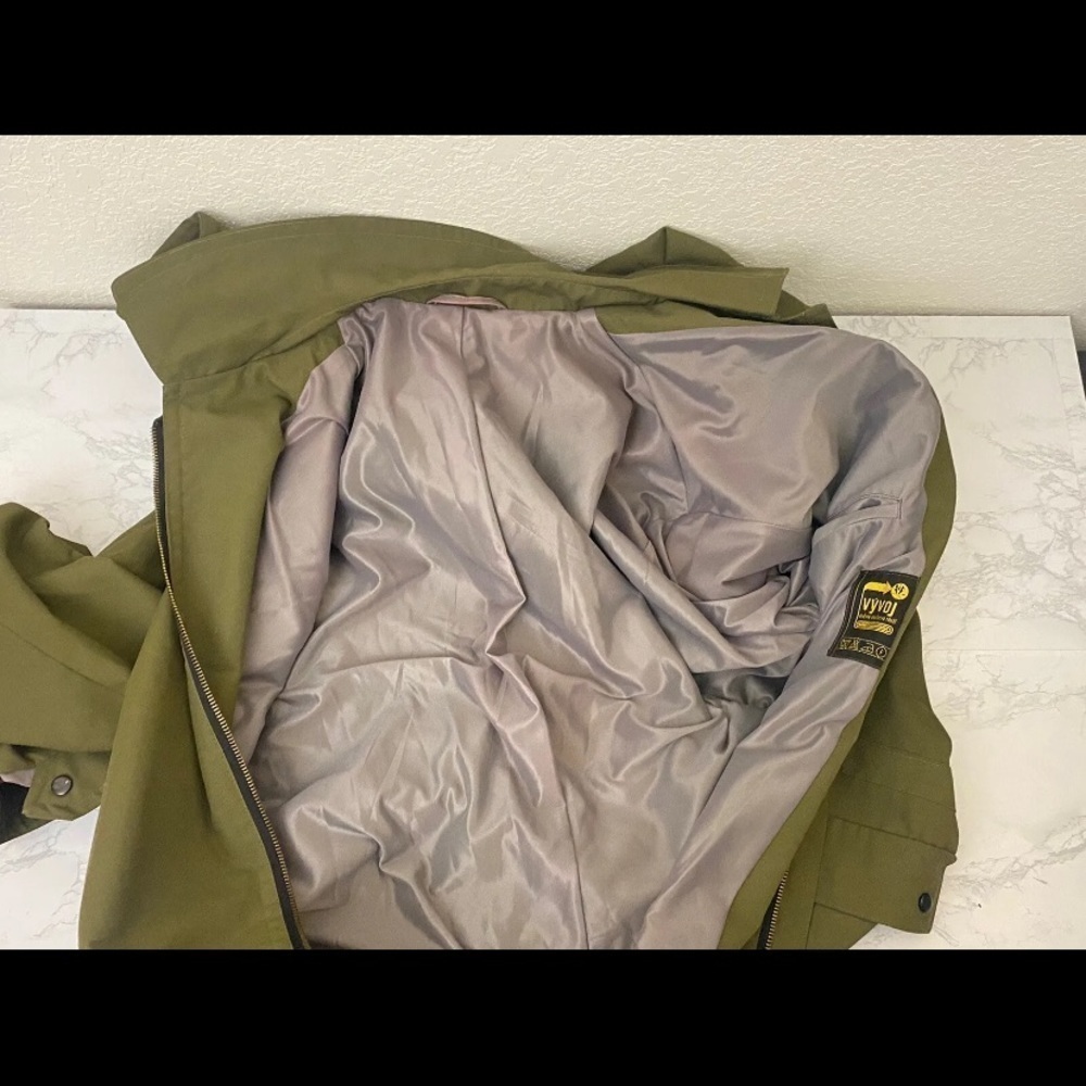 Vyvoj Military Working Jacket Size L Green Full Zip Hooded Canvas Czech … - Picture 5 of 6